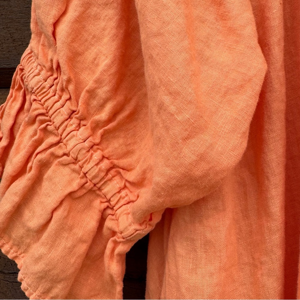 Velvet 100% Linen Mini Dress with Chic Style, size L but fits like XL- XXL - Picture 5 of 8